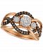 Le Vian Chocolatier Diamond Ring (3/8 ct. t. w. ) in 14k Rose Gold (Also Available in Two-Tone White & Yellow Gold or White Gold)