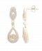 Wrapped in Love Diamond Dangling Drop Earrings in 14k White Gold or 14k Yellow Gold (1 ct. t. w. ), Created for Macy's