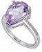 Blue Topaz (4-1/2 ct. t. w. ) & White Topaz (1/10 ct. t. w. ) Ring in Sterling Silver (Also in Pink Amethyst & Green Quartz)