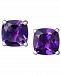 Amethyst (1-3/4 ct. t. w. ) Cushion Stud Earrings in 14k white gold (Also Available in Peridot, Garnet, Citrine and Blue Topaz)