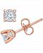 TruMiracle Diamond Stud Earrings (3/8 ct. t. w. ) in 14k White, Yellow, or Rose Gold