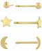 Giani Bernini 3-Pc. Set Celestial Stud Earrings in 18k Gold-Plated Sterling Silver, Created for Macy's (Also in Sterling Silver)