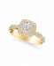 Diamond Halo Engagement Ring (7/8 ct. t. w. ) in 14k White, Rose or Yellow Gold
