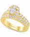 Marchesa Diamond Oval Halo Bridal Set (2 ct. t. w. ) in 18k White, Yellow or Rose Gold