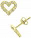 Giani Bernini Cubic Zirconia Heart Stud Earrings, Created for Macy's