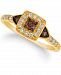 Chocolate by Petite Le Vian Chocolate and White Diamond Ring (3/8 ct. t. w. ) in 14k Rose, Yellow or White Gold