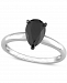 Black Diamond Pear Solitaire Engagement Ring (1 ct. t. w. ) in 14k Gold