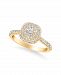 Diamond Halo Engagement Ring (3/4 ct. t. w. ) in 14k White, Yellow or Rose Gold