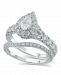 Diamond Pear-Cut Halo Bridal Set (2. ct. t. w. ) in 14K White, Yellow or Rose Gold