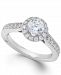 Estate Halo by Marchesa Certified Diamond Engagement Ring in 18k White Gold (1-1/4 ct. t. w. ), Created for Macy's