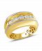 Men's Diamond Two-Tone Ring (1/5 ct. t. w. ) in Sterling Silver & 14k Gold-Plate