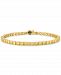 Esquire Men's Jewelry Yellow Cubic Zirconia Tennis Bracelet in 14k Gold-Plated Sterling Silver, Created for Macy's