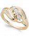 Diamond Three-Stone Ring in 10k White or Yellow Gold (1/5 ct. t. w. )