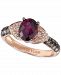 Le Vian Raspberry Rhodolite (1-1/3 ct. t. w. ) & Diamond (1/3 ct. t. w. ) Ring in 14k Rose Gold