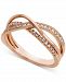 Diamond Crossover Ring (1/4 ct. t. w. ) in 14k Rose Gold