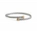 Charriol Two-Tone Cable Bypass Bangle Bracelet in Pvd Stainless Steel & Rose Gold-Tone