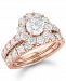 Marchesa Certified Diamond Bridal Set (3 ct. t. w. ) in 18k White, Yellow and Rose Gold