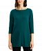 Boat-Neck 3/4-Sleeve Tunic, Created for Macy's