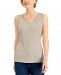 Karen Scott Cotton Scalloped-Lace Tank Top, Created for Macy's