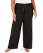 Hue Womens Plus size Sleepwell Printed Knit pajama pant made with Temperature Regulating Technology