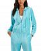 Jenni Ribbed Velour Zip Up Lounge Hoodie, Created for Macy's