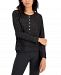 Alfani Women's Long-Sleeve Hacci Pajama Top, Created for Macy's