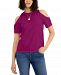 Inc International Concepts Women's Cold-Shoulder Top, Created for Macy's