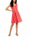 Inc International Concepts Women's Tie Detail Fit & Flare Dress, Created for Macy's