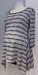 Bellisima grey and black striped top - L