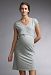 Boob Design Maternity nightdress / Nursing nightdress - XS / Stripe Off White/Grey Melange
