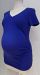 Gap Maternity blue short sleeve pure body v-neck tee - M