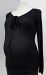 Gap Maternity black long sleeve sweater with neck tie detail - S
