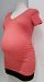 Gap Maternity pure body short sleeve v-neck t-shirt orange - M