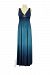 Love My Belly Andrea Ombre Gown (Teal/Navy) - S