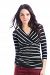 Lilac Clothing Maternity Michelle Top Black/Ivory Stripe - XS