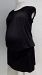 Jules & Jim Maternity black short sleeve drop waist top - L