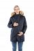 Modern Eternity LEXIE 3-in-1 Fur Trimmed Hood Maternity Puffer Coat Black - XS