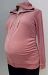 Motherhood Maternity blush pink velour hoodie - M