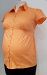 Motherhood Maternity orange short sleeve collared shirt - M