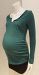 Old Navy Maternity green long sleeve fitted v neck top - XS