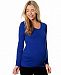 Old Navy Maternity Fitted Scoop-Neck Long Sleeve Tee Blue - S