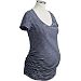 Old Navy Maternity navy and white striped short sleeve t-shirt - XS