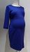 Rhonda Maternity Cobalt Blue 3/4 Sleeve Tailored Dress - L