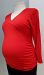 Ran Design red wrap nursing/maternity top - M