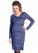 Queen Mum Maternity Beautiful Lace Evening Dress in Blue - M