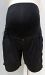 Thyme Maternity black full belly panel poplin shorts - L