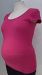 Thyme Maternity Pink Basic Scoop Neck Maternity T-Shirt - M
