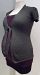 Thyme Maternity grey short sleeve tie front cardigan - S / Black