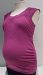 Thyme Maternity Purple scoopneck cap sleeve top - XL