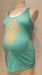 Thyme Maternity teal printed tank - M